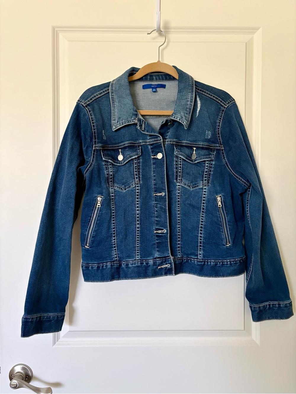 Apt 9 Classic Blue Denim Jacket - Women's